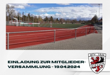 Einladung zur Mitgliederversammlung am 19. April 2024